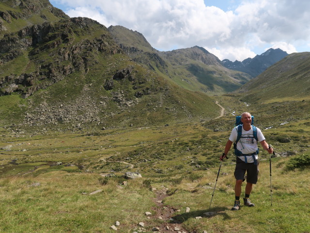 Erich zwischen Gleirschbach und Pforzheimer H&uuml;tte (21. Aug.)