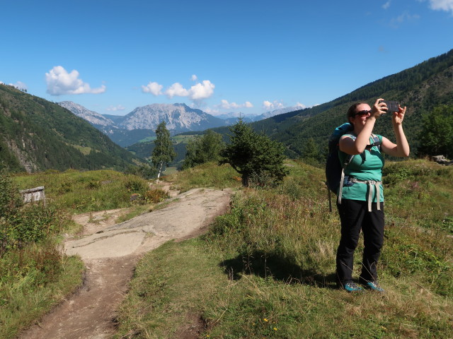 Sabine bei der Hans-W&ouml;dl-H&uuml;tte, 1.528 m (4. Sep.)