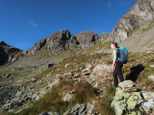 Sabine zwischen &Auml;u&szlig;erem L&auml;mmerkar und Unterer Klafferscharte (5. Sep.)