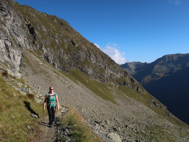 Sabine zwischen &Auml;u&szlig;erem L&auml;mmerkar und Unterer Klafferscharte (5. Sep.)