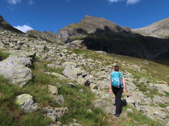 Sabine zwischen Zwerfenbergsee und Waldhornt&ouml;rl (5. Sep.)