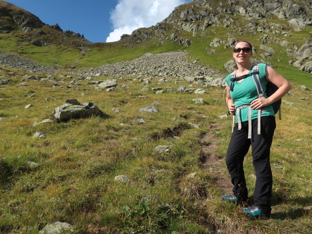 Sabine zwischen Zwerfenbergsee und Waldhornt&ouml;rl (5. Sep.)