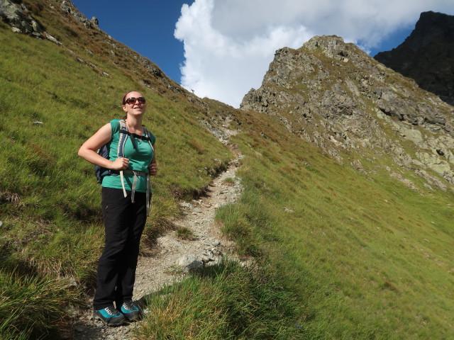 Sabine zwischen Zwerfenbergsee und Waldhorntörl (5. Sep.)