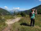 Sabine bei der Hans-Wödl-Hütte, 1.528 m (4. Sep.)