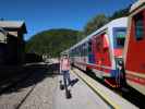 Sabine im Bahnhof Schrambach, 384 m