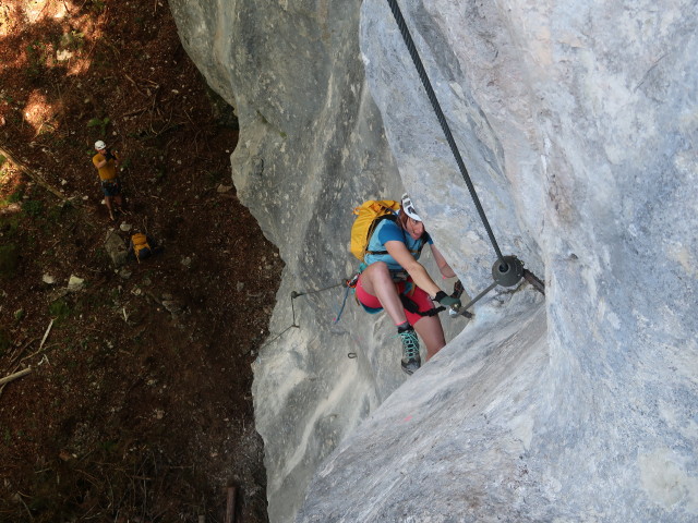 Falkenstein-Klettersteig: Romana in der schwierigen Variante