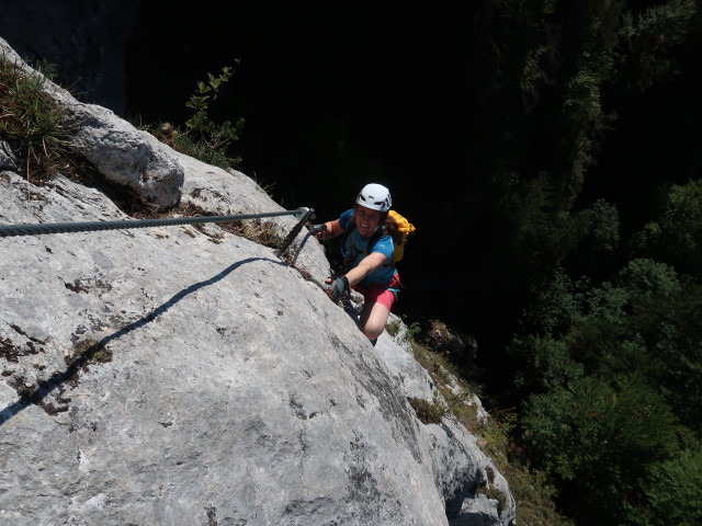 Falkenstein-Klettersteig: Romana in der schwierigen Variante