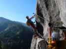 Falkenstein-Klettersteig: Romana und Stefan in der schwierigen Variante