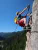 Falkenstein-Klettersteig: Romana in der schwierigen Variante