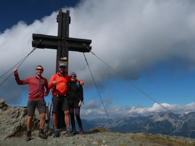 Ich, Georg und Sarah am Hundstein, 2.117 m