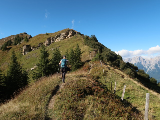 Sarah zwischen Hundstein und Sch&ouml;nwieskopf