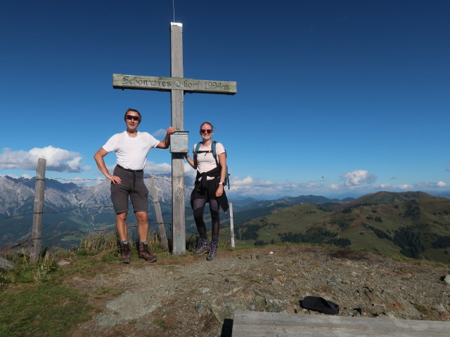 Ich und Sarah am Schönwieskopf, 1.994 m