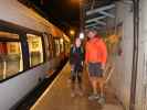 Sarah und Georg im Bahnhof Eschenau, 673 m