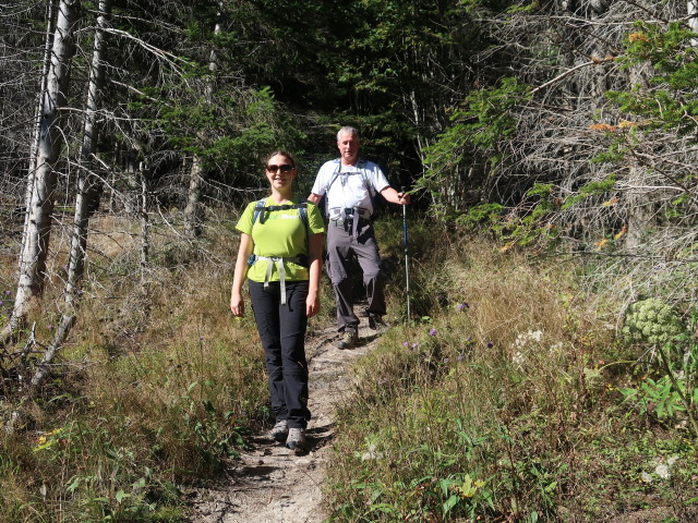 Sabine und Erich zwischen Hirschenkogel und D&uuml;rrriegel