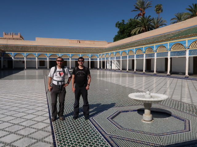 Ich und Ronald im Palais de la Bahia (26. Sep.)