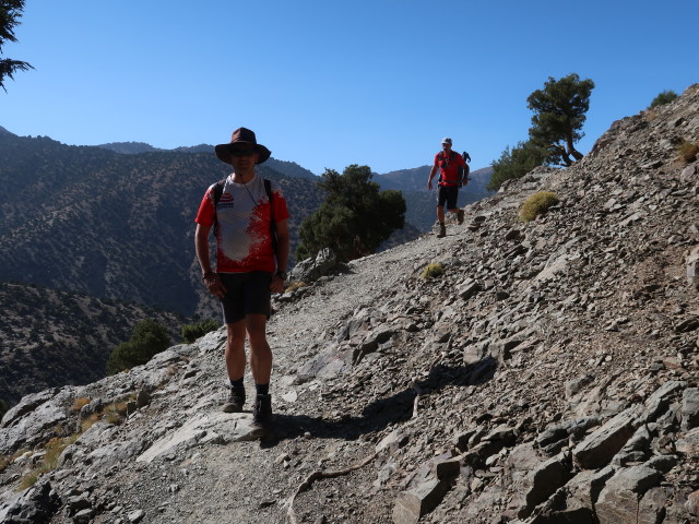 Ronald und Hans-J&ouml;rg zwischen Assif und Azib Tamsoult (27. Sep.)