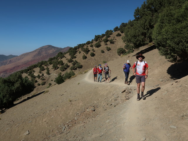 Hans-J&ouml;rg, Andreas, Petra, Lars und Ronald zwischen Assif und Azib Tamsoult (27. Sep.)