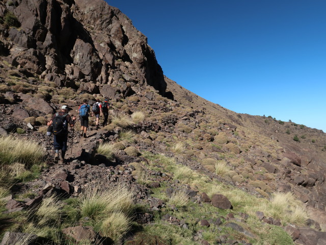 Lars, Hans-J&ouml;rg, Ronald und Abdeslam zwischen Azib n'Tzikert und Aguelzim (28. Sep.)