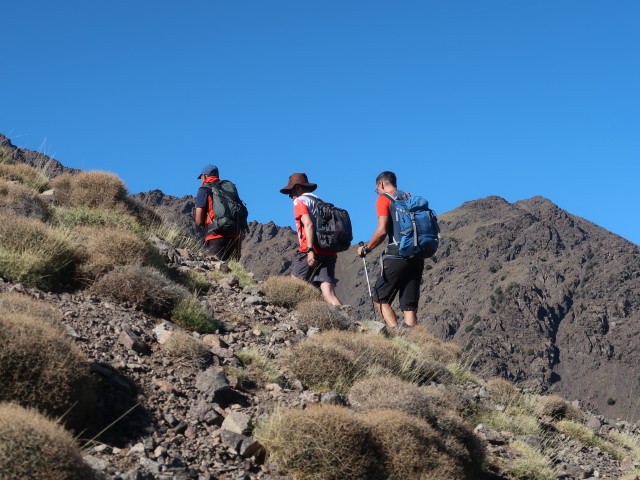 Abdeslam, Ronald und Hans-J&ouml;rg zwischen Azib n'Tzikert und Aguelzim (28. Sep.)