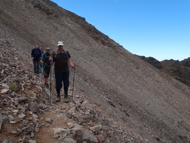 Petra, Andreas, Hans-J&ouml;rg und Lars zwischen Aguelzim und Montagne Abandonn&eacute;e (28. Sep.)