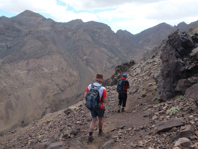 Ronald und Abdeslam zwischen Montagne Abandonn&eacute;e und Rifuge Neltner (28. Sep.)