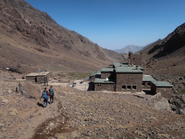 Hans-J&ouml;rg und Ronald zwischen Tizi n'Toubkal und Rifuge Neltner (29. Sep.)