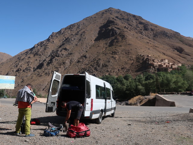Andreas und Hans-J&ouml;rg in Imlil, 1.899 m (1. Okt.)