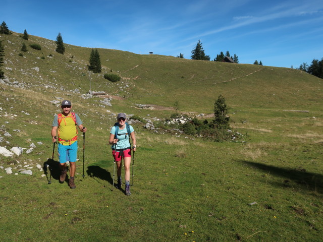 Georg und Sarah auf der Brombergalm, 1.430 m