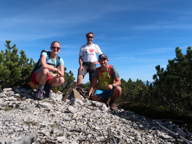 Sarah, ich und Georg am Bannkogel, 1.656 m
