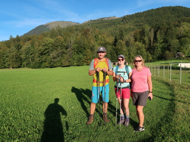 Georg, Sarah und ? zwischen M&ouml;selwiesen und Rettenbach