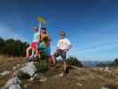 Sarah, Georg und ich am Hochglegt, 1.784 m