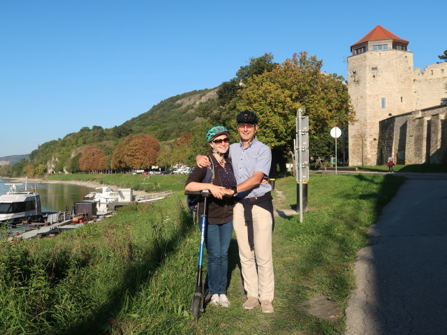 Sabine und ich in Hainburg