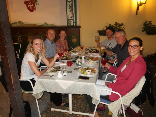 Sabrina, ich, Sabine, J&ouml;rg, Erich und Iris im Waldviertlerhof