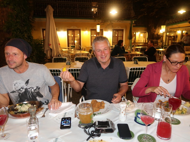 J&ouml;rg, Erich und Iris im Waldviertlerhof