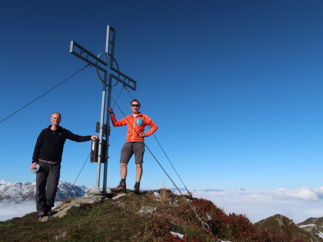 Frank und ich am Gerstinger Joch, 2.035 m (10. Okt.)
