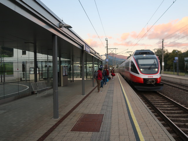 Bahnhof Westendorf, 762 m (10. Okt.)