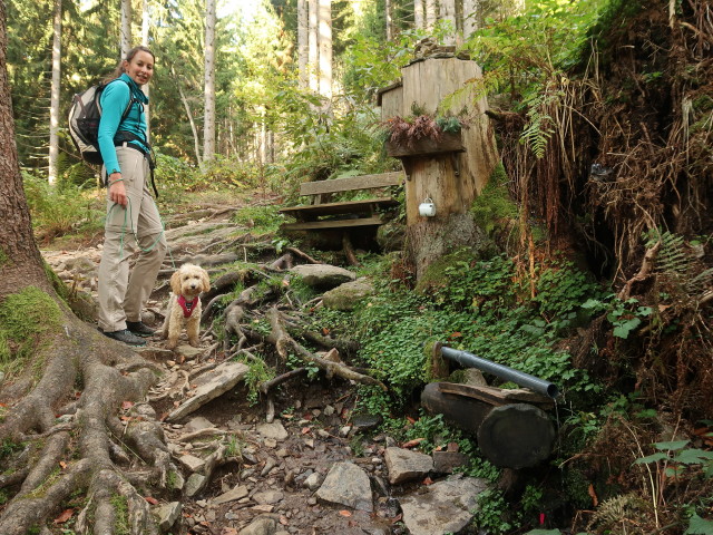 Larissa zwischen Jagdh&uuml;tte H&uuml;tter und Kanzel