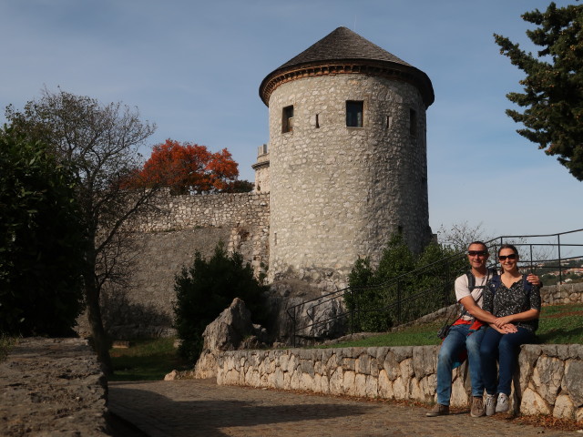 Ich und Sabine im Trsatski kastel in Rijeka (25. Okt.)