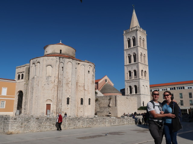 Sabine und ich bei der Sveti Donat in Zadar (28. Okt.)