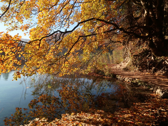 Gradinsko jezero im Nacionalni park Plitvicka jezera (30. Okt.)