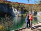 Sabine und ich beim Gavanovac im Nacionalni park Plitvicka jezera (30. Okt.)