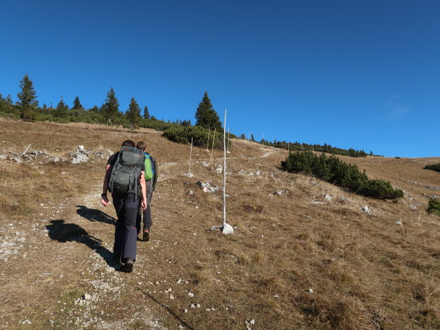 Ronald und Christian zwischen Lechnergraben und Schneealpenhaus