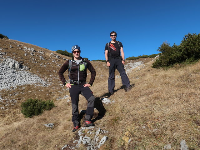 Christian und Ronald zwischen Knopperwiese und Michlbauerhütte