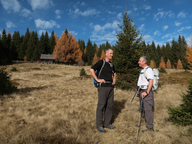 Frank und Erich am Berglasteig bei der Halterhütte