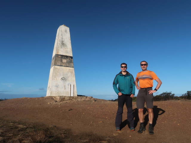 Ronald und ich beim Torre de Aspa, 156 m (29. Nov.)