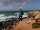 Ronald auf der Rota Vicentina zwischen Praia da Angra da Cerva und Porto de Pesca das Barcas (27. Nov.)