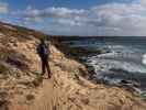 Ronald auf der Rota Vicentina zwischen Praia da Angra da Cerva und Porto de Pesca das Barcas (27. Nov.)