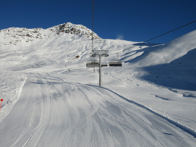Arrezjochabfahrt von der Arrezjochbahn aus (18. Dez.)