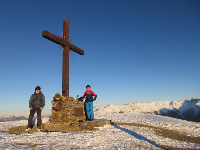 Ronald und ich am Sch&ouml;nj&ouml;chl, 2.491 m (19. Dez.)