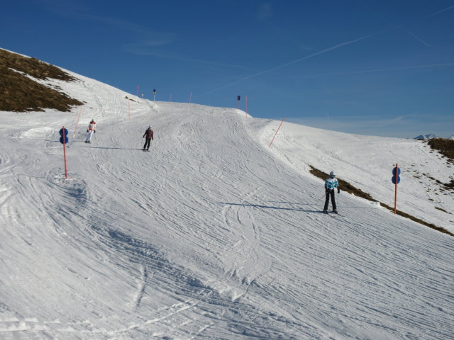 Sabine und Sarah auf der Pengelsteinabfahrt II (1. J&auml;n.)